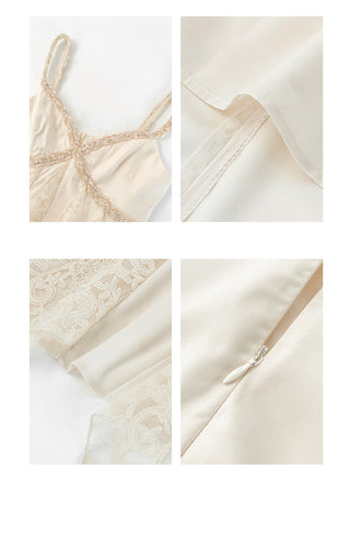 French lace sling dress