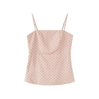 sweet polka dot brace top