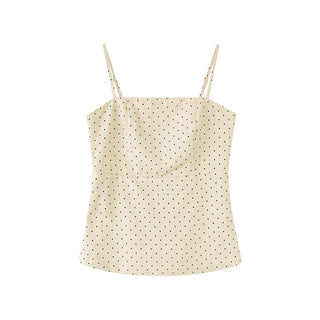 sweet polka dot brace top
