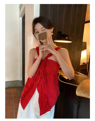 texture slim outside strap top