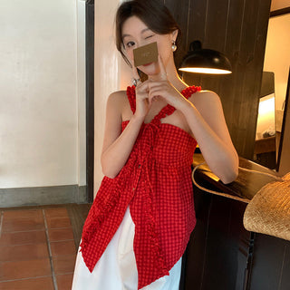 texture slim outside strap top