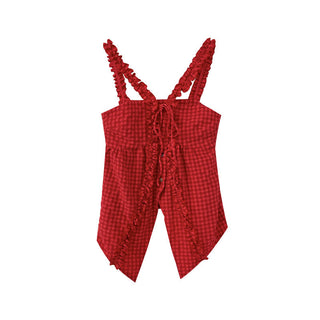 texture slim outside strap top