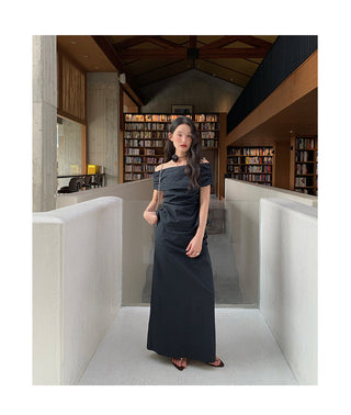 French split high waist skirt