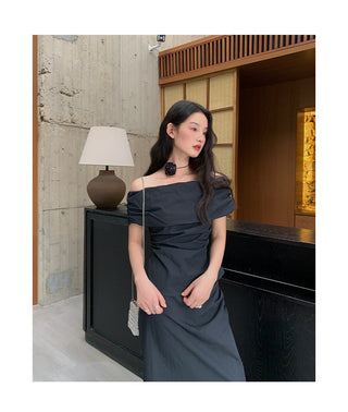 French split high waist skirt