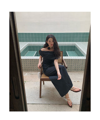 French split high waist skirt