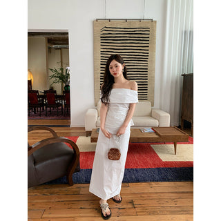 French split high waist skirt
