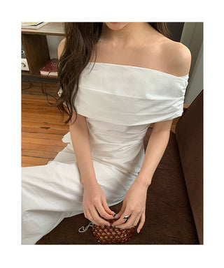 French split high waist skirt