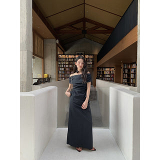 French split high waist skirt