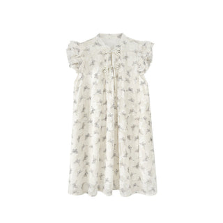 butterfly print short dress