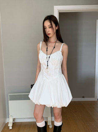 Fishbone lace dress