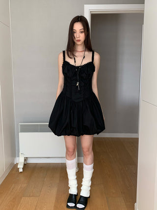 Fishbone lace dress