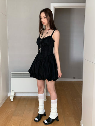 Fishbone lace dress