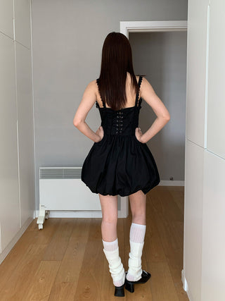 Fishbone lace dress