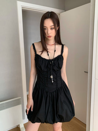 Fishbone lace dress