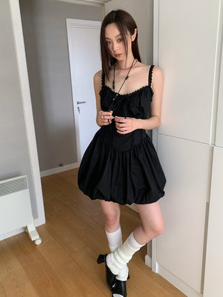 Fishbone lace dress
