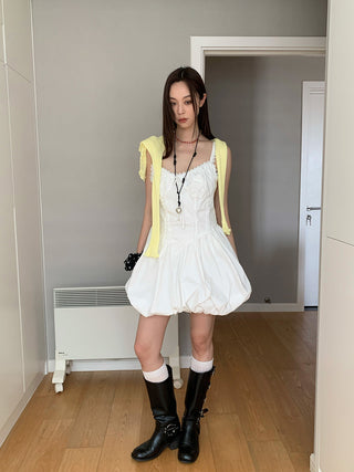 Fishbone lace dress