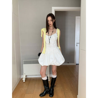 Fishbone lace dress
