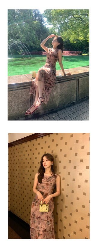 off-shoulder floral dress