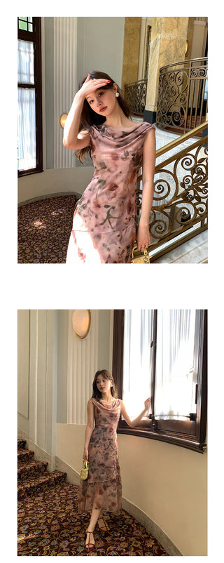 off-shoulder floral dress