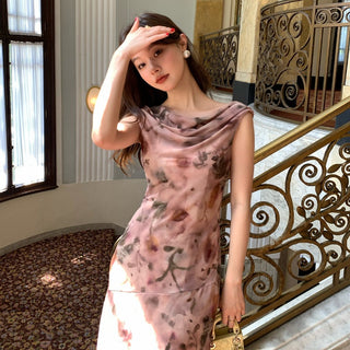 off-shoulder floral dress