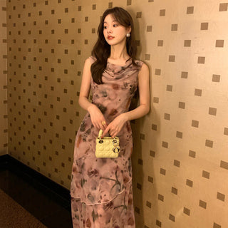 off-shoulder floral dress