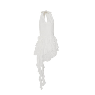 halter backless dress