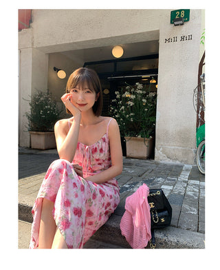 floral strap dress