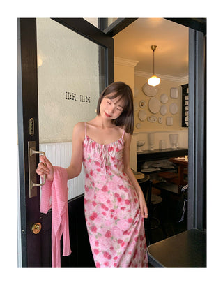 floral strap dress