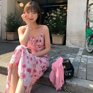 floral strap dress