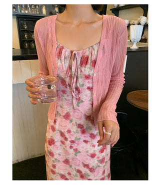 floral strap dress