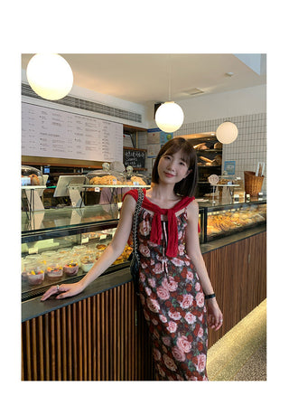 floral strap dress