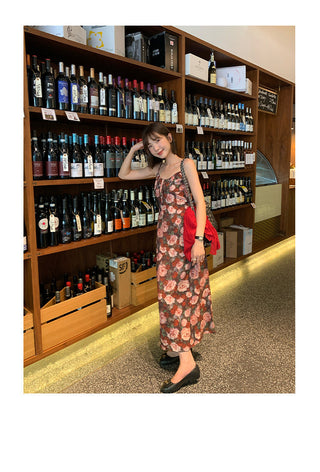 floral strap dress