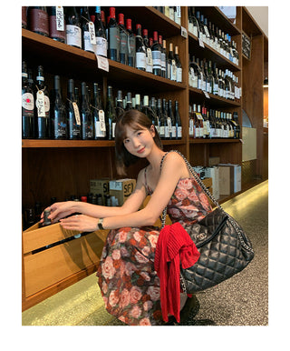 floral strap dress