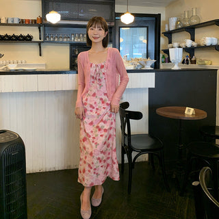 floral strap dress