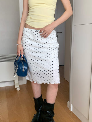 polka dot skirt