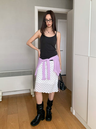 polka dot skirt