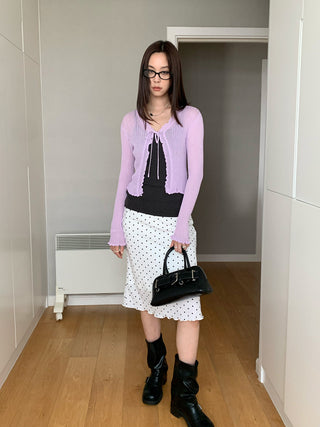 polka dot skirt