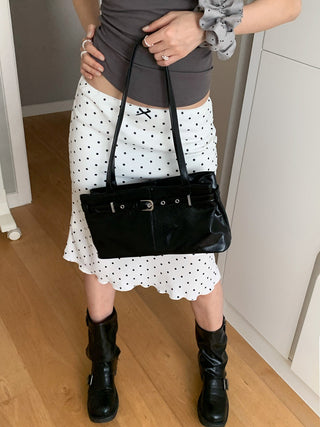 polka dot skirt