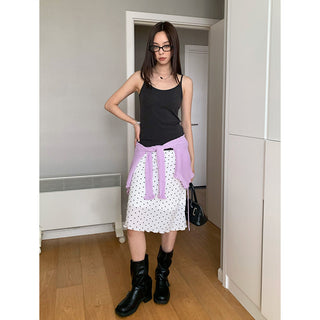 polka dot skirt