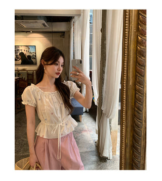 lace-up shirt