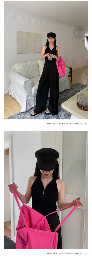 hooded backless top