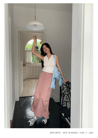 hooded backless top