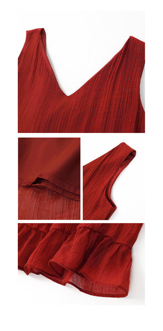 ruffled dress