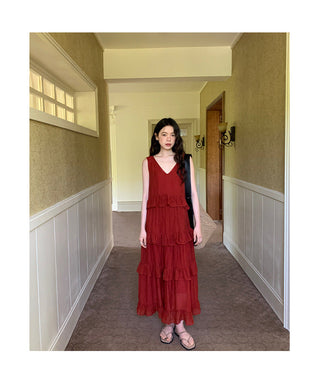 ruffled dress