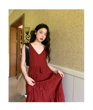 ruffled dress