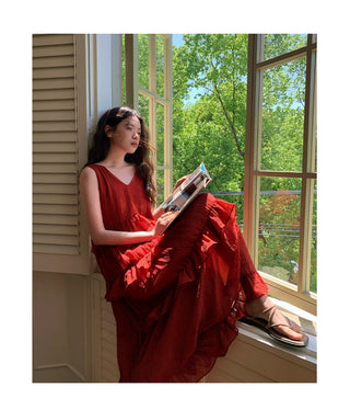 ruffled dress
