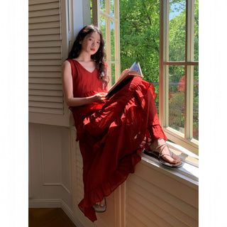 ruffled dress