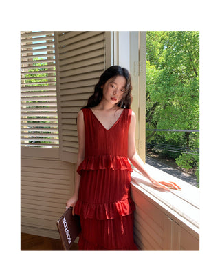 ruffled dress