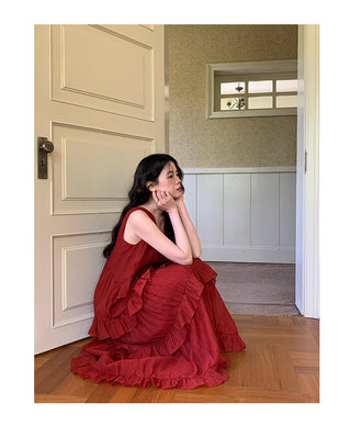 ruffled dress