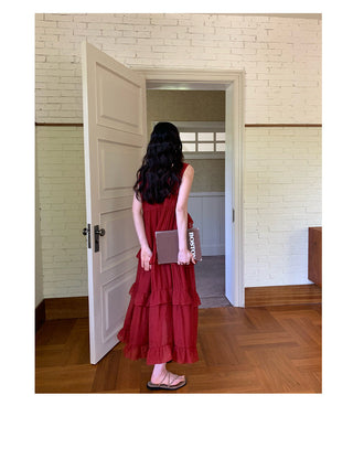 ruffled dress